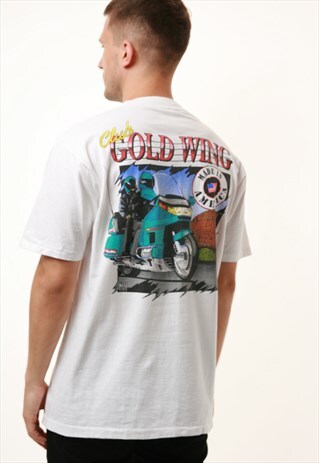 1993 USA MADE AMERICA GOLD WING CLUB COTTON T-SHIRT 15912
