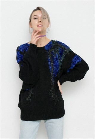 VINTAGE FLUFFY OVERSIZED JUMPER