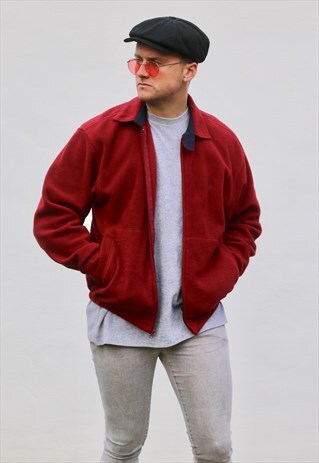 NAUTICA USA MINIMALIST HARRINGTON FLEECE JACKET