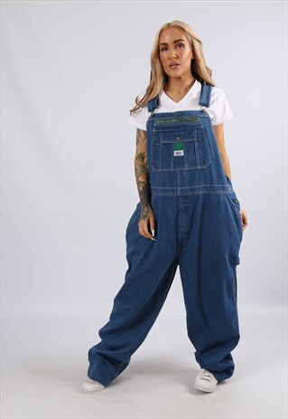 VINTAGE USA LIBERTY DENIM DUNGAREES PLUS SIZE 20 3XL (J5AW)