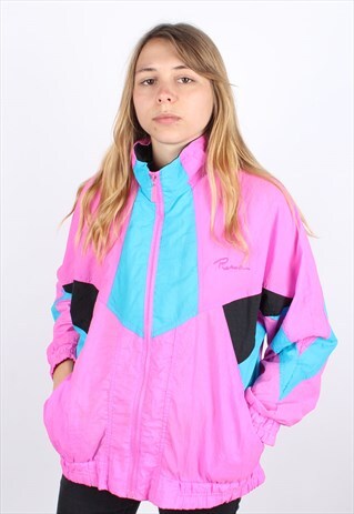 VINTAGE PUMA COLOUR BLOCK WINDBREAKER JACKET