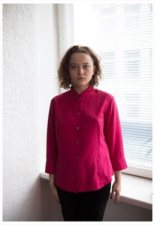 VINTAGE 90'S HOT PINK SHIRT