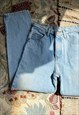 VINTAGE 90'S LIGHT WASH DENIM MOM JEANS - XS/S