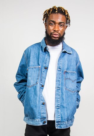 LEVIS BLUE DENIM WORKWEAR STYLE JACKET