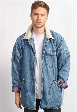 VINTAGE BLANKET LINED DENIM JACKET