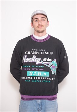 Vintage Championship 90s Hockey Sweatshirt Jumper Pullover