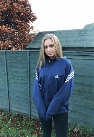 ADIDAS VINTAGE 3-STRIPES UNISEX TRACK JACKET NAVY BLUE