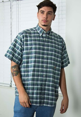 VINTAGE TOMMY HILFIGER SHIRT LOGO 90S M 10.6