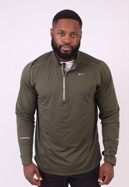 Vintage Nike Dri-fit Green 1/4 zip neck sweatshirt