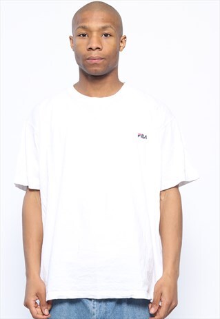 VINTAGE FILA LOGO T-SHIRT WHITE