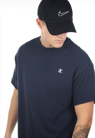 VINTAGE CHAMPION USA SMALL LOGO T SHIRT TEE