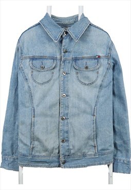 Vintage 90's Tommy Hilfiger Denim Jacket Long Sleeve Button