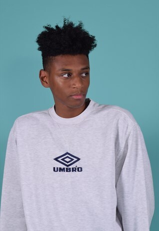 VINTAGE UMBRO HEATHER ASH GREY SWEATSHIRT