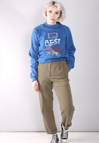 VINTAGE "BEST GRANDMA ON EARTH" SWEATSHIRT