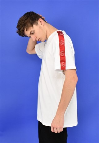G&G UNISEX WHITE/RED & RIBBON TEE