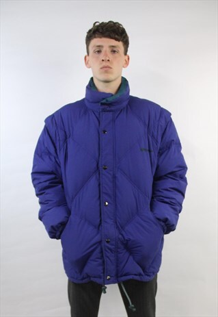 VINTAGE AMAZING LOTTO REVERSIBLE PUFFER JACKET