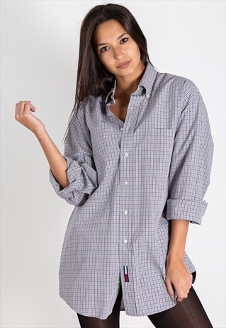 VINTAGE 80S TOMMY HILFIGER CLASSIC SHIRT / S8564
