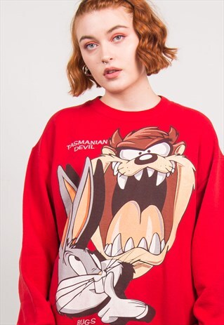 LOONEY TUNES VINTAGE TAZ & BUGS SWEATSHIRT