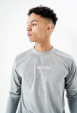 are and be grey long sleeved tee 
