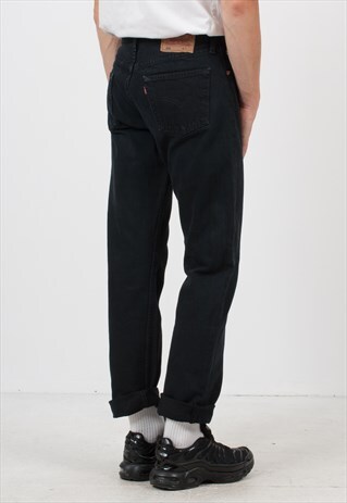 VINTAGE BLACK LEVI'S 501 FIT DENIM JEANS