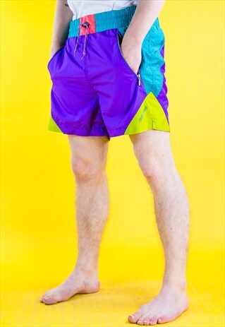 VINTAGE NEVICA 80'S SWIMMING BEACH SHORTS