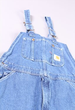  Vintage RARE Carhartt Blue Dungarees 90s Overalls.Workwear