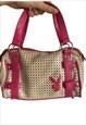 Playboy y2k cream & pink mini bag