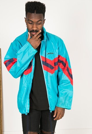 VINTAGE 80S USA ADIDAS RAINCOAT / R095