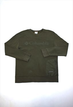 Vintage 90s  Columbia Dark Green Logo Sweatshirt 