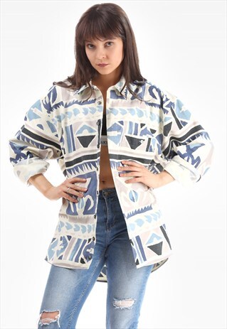 VINTAGE AZTEC FLANNEL SHIRT