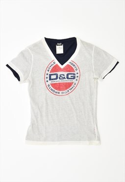Vintage Dolce & Gabbana T-Shirt Top Off White