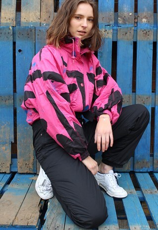 VINTAGE 90S CAMPRI PINK FESTIVAL SKI SUIT