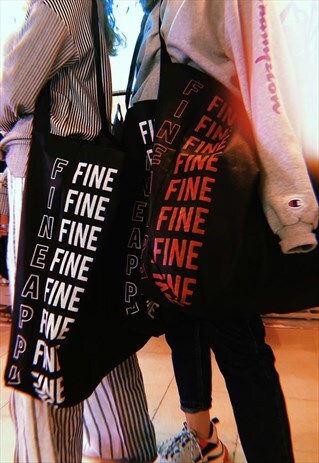 BLACK SHOPPING BAG