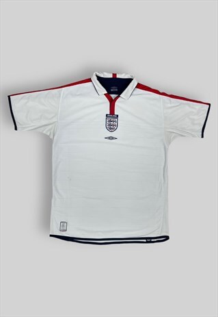 VINTAGE UMBRO ENGLAND 2003-05 REVERSIBLE HOME SHIRT