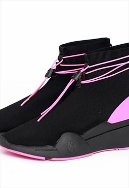 Lightweight sock trainers - Black/Pink