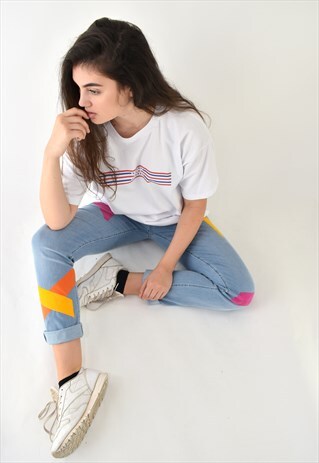 G&G UNISEX RED/NAVY LINO TEE