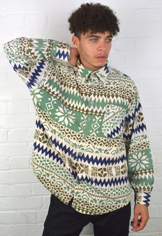 VINTAGE 90'S PATTERN SHIRT