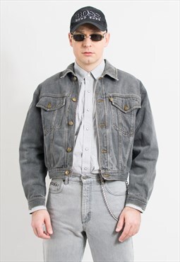 Mexx vintage 90s denim jacket in grey