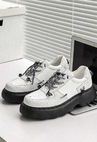 Utility shoes Gothic trainers platform catwalk sneakers