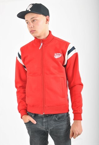 VINTAGE TRACK JACKET IN RED