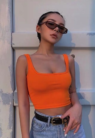 ORANGE NEON TANK TOP