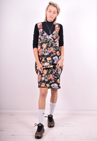 CACHAREL WOMENS VINTAGE DRESS SMALL MULTI FLORAL 90'S