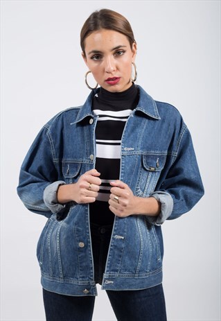 VINTAGE 80S CLASSIC LEE BASIC DENIM JACKET / S7652