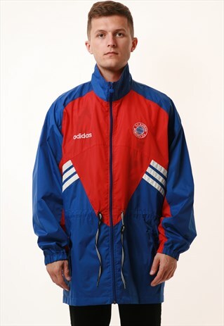 90S VINTAGE ADIDAS BAYERN OLDSCHOOL SHELL COAT 13757