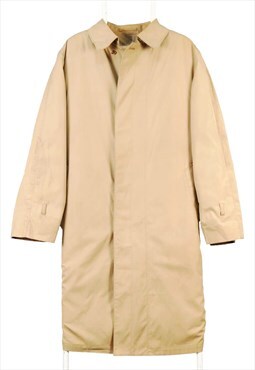 London Fog 90's Button Up Trench Coat XLarge Beige Cream