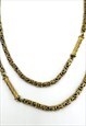 CHRISTIAN DIOR NECKLACE GOLD CHAIN VINTAGE METAL