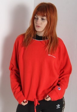 Vintage Champion Oversize Sweatshirt Red 