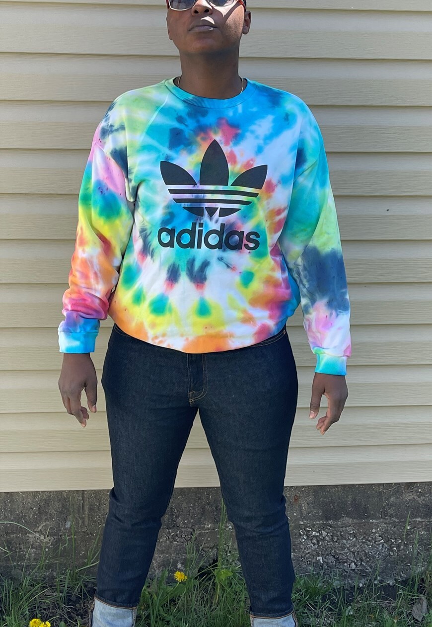 rainbow adidas sweatshirt