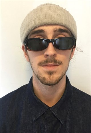 VINTAGE 90S SLIM RARE COBAIN BROWN SUNGLASSES