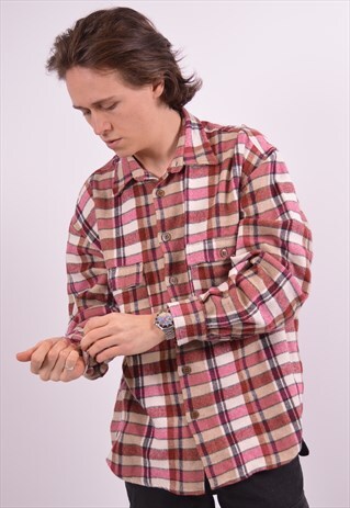 VINTAGE FLANNEL SHIRT CHECK MULTI